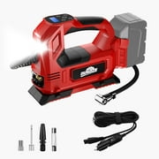 Cordless Tire Inflator Air Compressor for Makita 18V Battery, 150PSI Portable LED Light Handheld Air Pump with Digital Pressure Gauge for Cars Motorcycles Bikes Sport Balls(Battery Not Included)